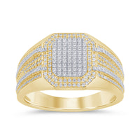 
              10K SOLID YELLOW GOLD 1 CARAT REAL DIAMOND ENGAGEMENT RING WEDDING PINKY BAND
            