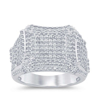 
              10K SOLID WHITE GOLD 2.50 CARAT REAL DIAMOND ENGAGEMENT RING WEDDING PINKY BAND
            