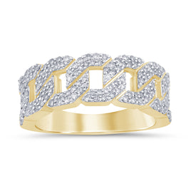 10K SOLID YELLOW GOLD 1 CARAT REAL DIAMOND ENGAGEMENT RING WEDDING PINKY BAND
