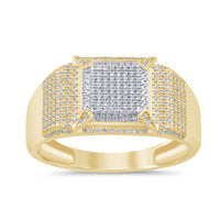 
              10K SOLID YELLOW GOLD .35 CARAT NATURAL DIAMOND ENGAGEMENT RING WEDDING PINKY BAND
            