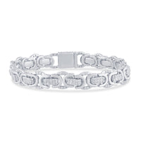 
              2.50 CARAT STERLING SILVER 8 INCHES 9.5 MM CERTIFIED LAB GROWN DIAMONDS BRACELET
            