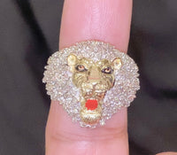 
              10K SOLID YELLOW GOLD 1.50 CARAT REAL DIAMOND ENGAGEMENT RING WEDDING PINKY BAND
            