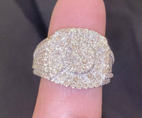 
              10K WHITE GOLD 2.50 CARAT REAL DIAMOND ENGAGEMENT RING WEDDING PINKY BAND
            