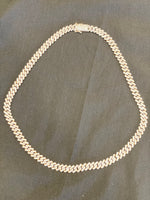 
              10K YELLOW GOLD 8.50 CARAT REAL DIAMOND 8MM 18 INCHES 44.97 GRAM GOLD CUBAN LINK CHAIN NECKLACE
            