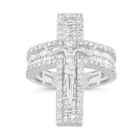 
              10K SOLID WHITE GOLD 2.25 CARAT REAL DIAMOND ENGAGEMENT RING WEDDING PINKY BAND
            