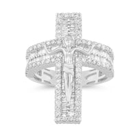 
              10K SOLID WHITE GOLD 2.25 CARAT REAL DIAMOND ENGAGEMENT RING WEDDING PINKY BAND
            
