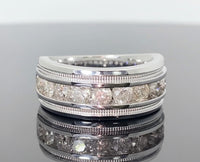 
              10K WHITE GOLD 1.60 CARAT NATURAL DIAMOND WEDDING BAND ENGAGEMENT RING
            