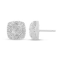 
              10K WHITE GOLD 1.15 CARAT 10 MM 100% GENUINE DIAMONDS MENS/WOMENS EARRING STUDS
            