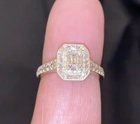 
              10K YELLOW GOLD .60 CARAT WOMEN REAL DIAMOND ENGAGEMENT RING WEDDING RING BRIDAL
            
