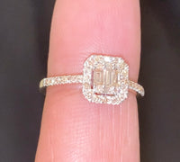 
              10K YELLOW GOLD .60 CARAT WOMEN REAL DIAMOND ENGAGEMENT RING WEDDING RING BRIDAL
            