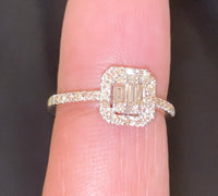 
              10K YELLOW GOLD .60 CARAT WOMEN REAL DIAMOND ENGAGEMENT RING WEDDING RING BRIDAL
            