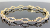 
              10K YELLOW GOLD 1.75 CARAT REAL DIAMOND 7 INCHES 5MM BRACELET
            