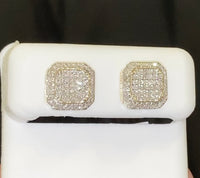 
              10K YELLOW GOLD .50 CARAT 9 MM 100% GENUINE DIAMONDS MENS/WOMENS EARRING STUDS
            