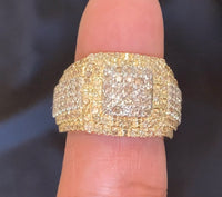 
              10K SOLID YELLOW GOLD 2.75 CARAT REAL DIAMOND ENGAGEMENT RING WEDDING PINKY BAND
            