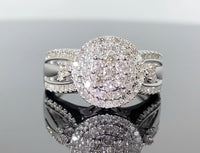 
              10K WHITE GOLD 1 CARAT WOMEN REAL DIAMOND ENGAGEMENT ANNIVERSARY RING
            