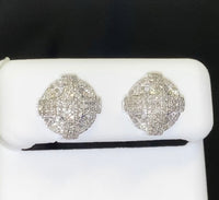 
              10K WHITE GOLD .50 CARAT 11 MM 100% GENUINE DIAMONDS MENS/WOMENS EARRING STUDS
            