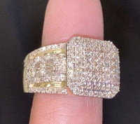 
              10K SOLID YELLOW GOLD 2.75 CARAT REAL DIAMOND ENGAGEMENT RING WEDDING PINKY BAND
            