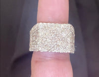 
              10K SOLID WHITE GOLD 4.50 CARAT REAL DIAMOND ENGAGEMENT RING WEDDING PINKY BAND
            