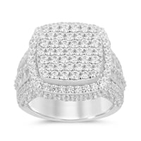 
              10K SOLID WHITE GOLD 7.50 CARAT REAL DIAMOND ENGAGEMENT RING WEDDING PINKY BAND
            