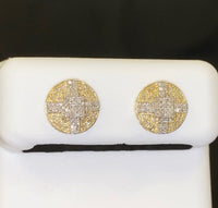 
              10K YELLOW GOLD .40 CARAT 9 MM 100% GENUINE DIAMONDS MENS/WOMENS EARRING STUDS
            