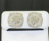 
              10K WHITE GOLD 1.25 CARAT 13 MM 100% GENUINE DIAMONDS MENS/WOMENS EARRING STUDS
            