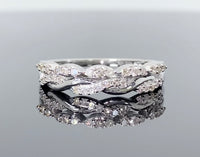 
              10K WHITE GOLD .25 CARAT WOMEN REAL DIAMOND ENGAGEMENT WEDDING ANNIVERSARY RING BAND
            