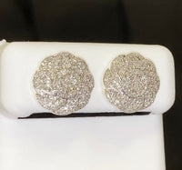 
              10K YELLOW GOLD .65 CARAT 12 MM 100% GENUINE DIAMONDS MENS/WOMENS EARRING STUDS
            