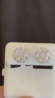 
              1.51 CARAT CERTIFED LAB GROWN DIAMONDS STERLING SILVER 10 MM STUDS EARRINGS
            