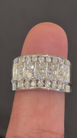 1.96 CARAT CERTIFIED LAB GROWN DIAMONDS STERLING SILVER RHODIUM PLATED RING