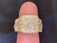 
              10K SOLID YELLOW GOLD 2.75 CARAT REAL DIAMOND ENGAGEMENT RING WEDDING PINKY BAND
            