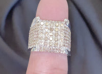 
              10K WHITE GOLD 3.50 CARAT MENS REAL DIAMOND ENGAGEMENT WEDDING PINKY RING BAND
            