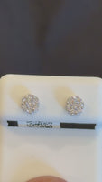 
              .32 CARAT CERTIFED LAB GROWN DIAMONDS STERLING SILVER 5 MM STUDS EARRINGS
            