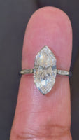 
              14K WHITE GOLD 3.51 CARAT CERTIFIED LAB GROWN DIAMONDS ENGAGEMENT WEDDING RING
            