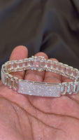 
              3.20 CARAT CERTIFEID LAB GROWN DIAMONDS STERLING SILVER RHODIUM PLATED 8 INCHES 11 MM BRACELET
            