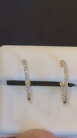 
              14K YELLOW GOLD .53 CARAT 14 MM EGL CERTIFIED LAB GROWN DIAMONDS STUDS EARRINGS HOOPS
            