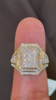 
              1.75 CARAT LAB GROWN DIAMONDS STERLING SILVER GOLD PLATED ENGAGEMENT WEDDING RING
            