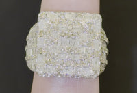 
              10K YELLOW GOLD 6.50 CARAT MENS REAL DIAMOND ENGAGEMENT WEDDING PINKY RING BAND
            