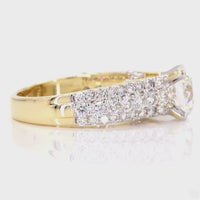 
              10K YELLOW GOLD 3.68 CARAT CERTIFIED LAB GROWN DIAMONDS RING
            