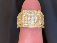 
              10K SOLID YELLOW GOLD 1.25 CARAT REAL DIAMOND ENGAGEMENT RING WEDDING PINKY BAND
            