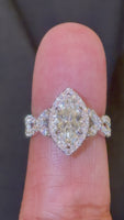 
              14K WHITE GOLD 2.37 CARAT CERTIFIED LAB GROWN DIAMONDS ENGAGEMENT WEDDING RING
            