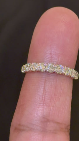 14K YELLOW GOLD .90 CARAT CERTIFIED LAB GROWN DIAMONDS RING BAND