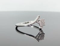 
              10K WHITE GOLD .20 CARAT WOMEN REAL DIAMOND ENGAGEMENT ANNIVERSARY RING
            