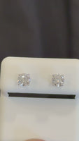 
              1 CARAT LAB GROWN DIAMONDS 5 MM STERLING SILVER SOLITAIRE STUDS EARRINGS
            