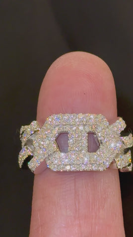 1.48 CARAT CERTIFIED LAB GROWN DIAMONDS STERLING SILVER RING