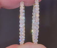 
              10K YELLOW GOLD 2.07 CARAT 25 MM CERTIFIED LAB GROWN DIAMONDS STUDS EARRINGS HOOPS
            