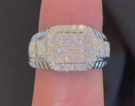 1 CARAT CERTIFIED LAB GROWN DIAMONDS STERLING SILVER RING