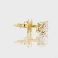 
              10K YELLOW GOLD 1.05 CARAT 5 MM CERTIFIED LAB GROWN DIAMONDS STUDS EARRINGS
            