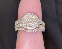 
              10K YELLOW GOLD 2.25 CARAT WOMEN REAL DIAMOND ENGAGEMENT RING WEDDING BAND BRIDAL SET
            