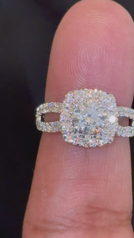 10K WHITE GOLD 2.26 CARAT CERTIFIED LAB GROWN DIAMONDS RING