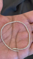 
              14K YELLOW GOLD 2.50 CARAT CERTIFIED LAB GROWN DIAMONDS 7 INCHES 2 MM BRACELET
            
